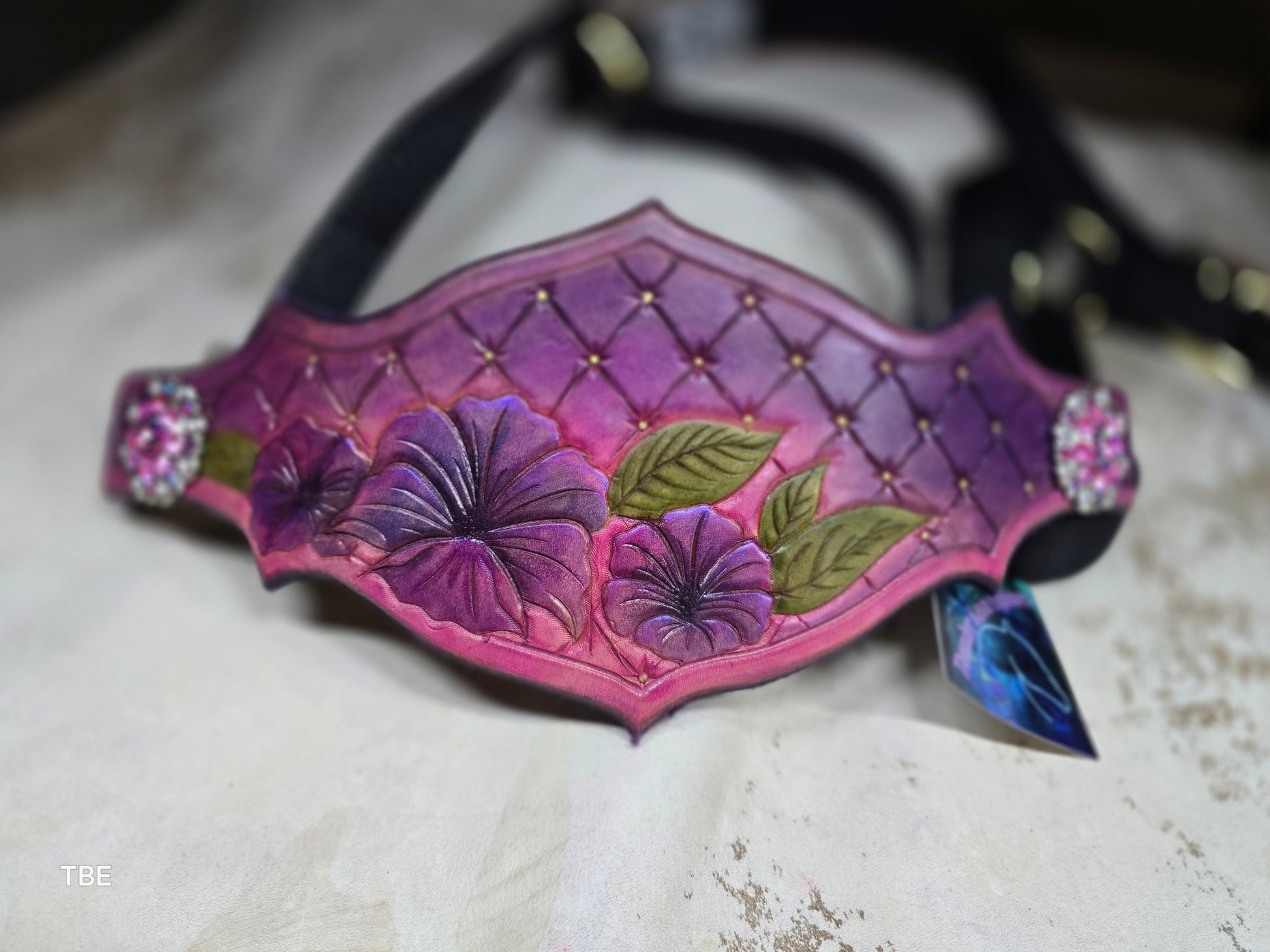 Princess Bronc Halter Nosebands (or bitless sidepull nosebands) Rapunzel - w/halter