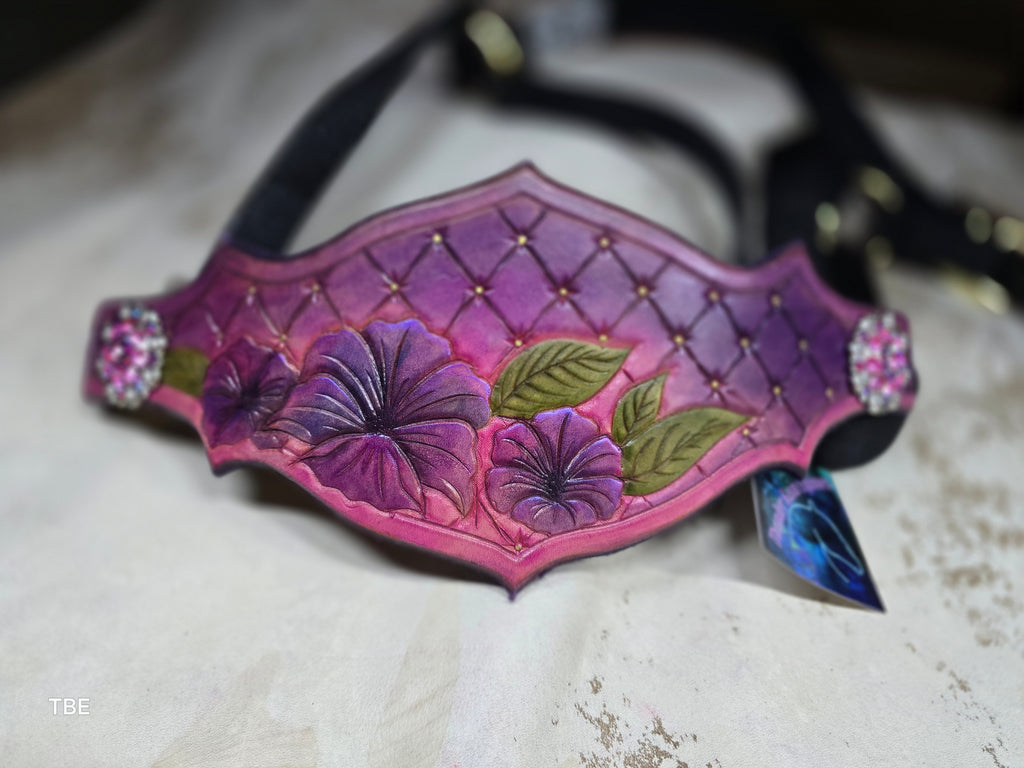 Princess Bronc Halter Nosebands (or bitless sidepull nosebands) Rapunzel - w/halter