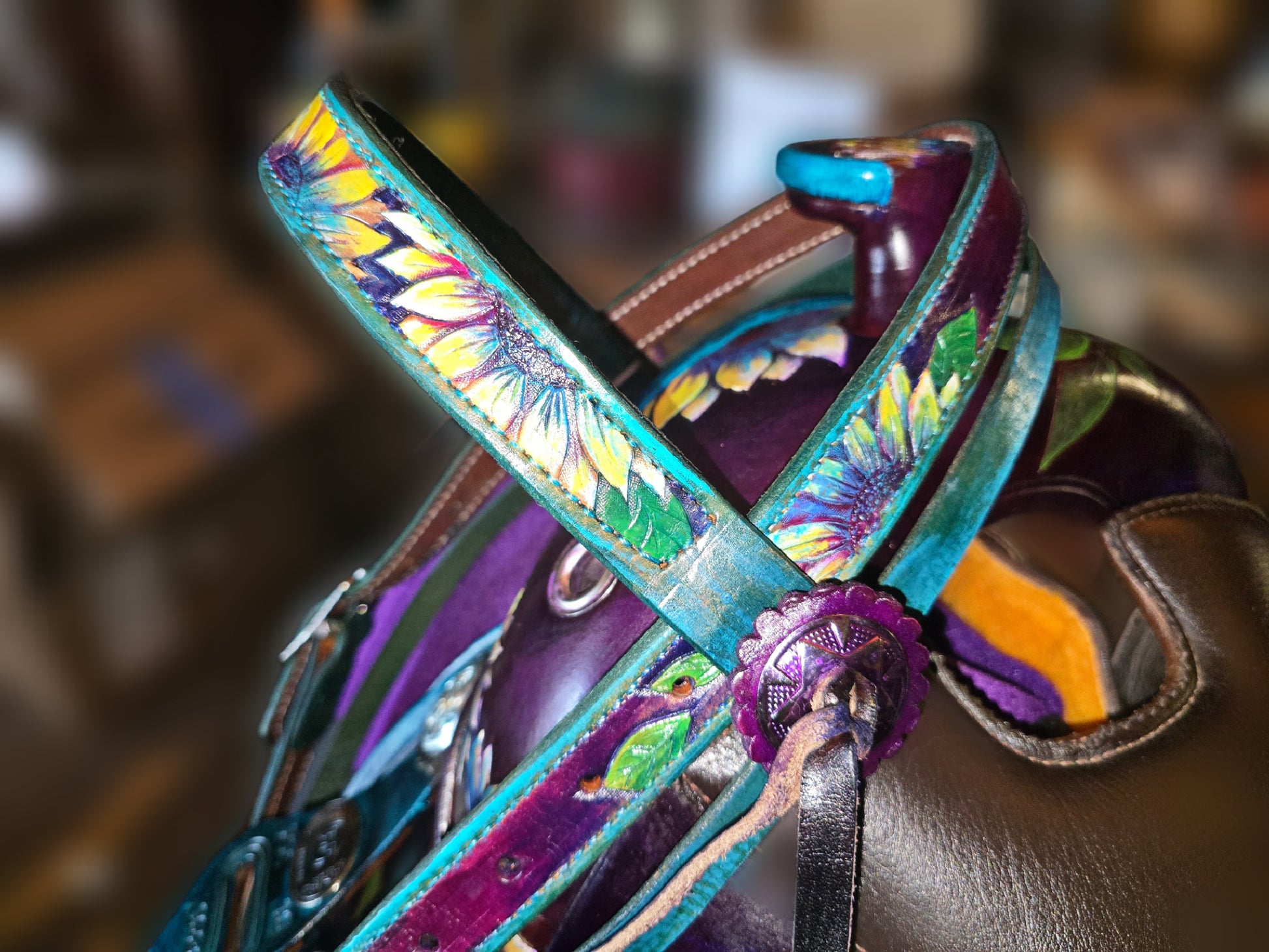Sunflower Browband Bridle