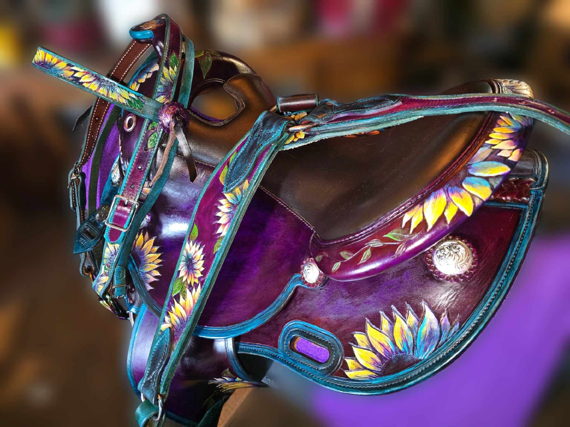 Sunflower Browband Bridle