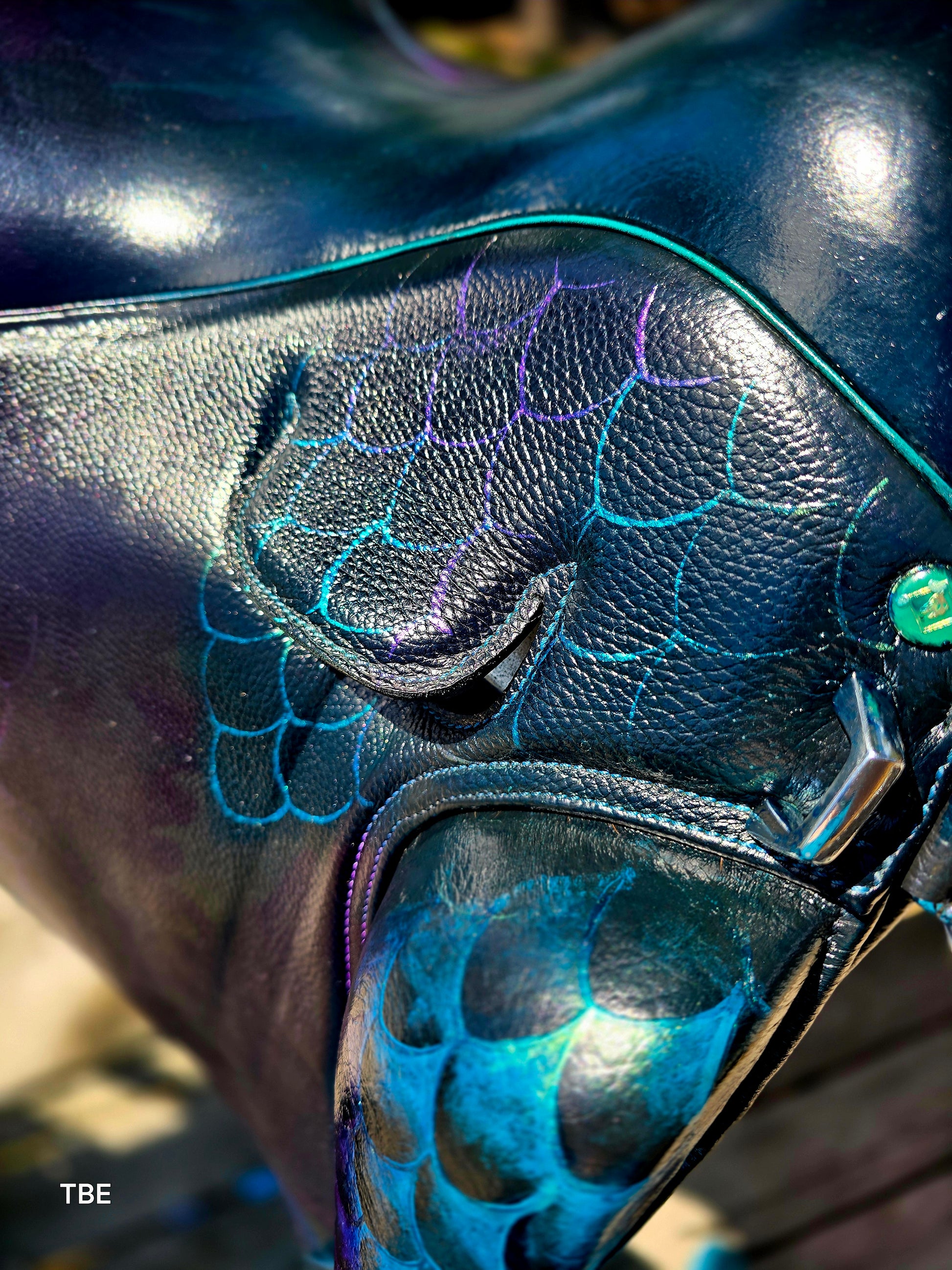 18" Demo Dragon Glass Ludomar Saddle