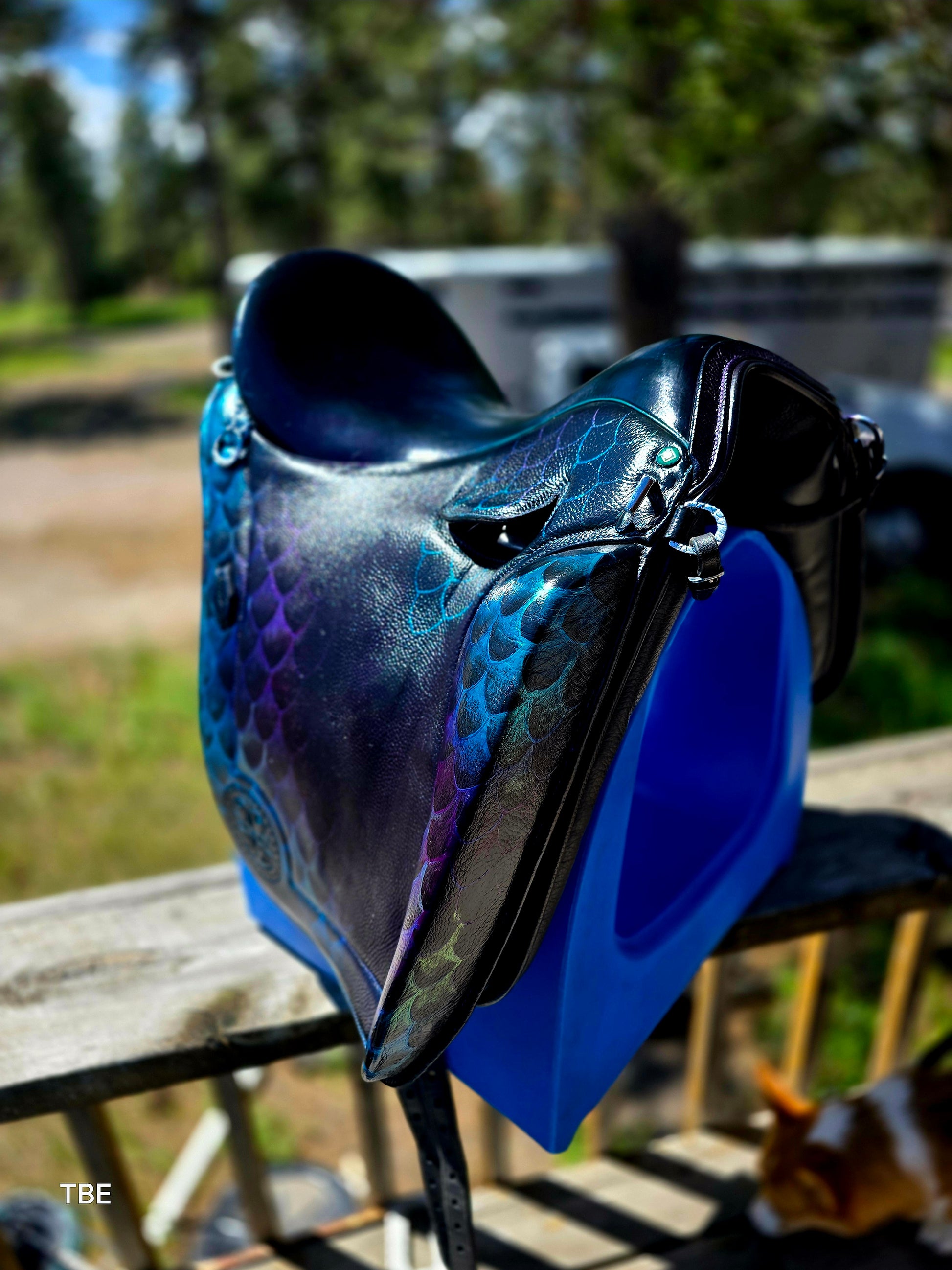 18" Demo Dragon Glass Ludomar Saddle